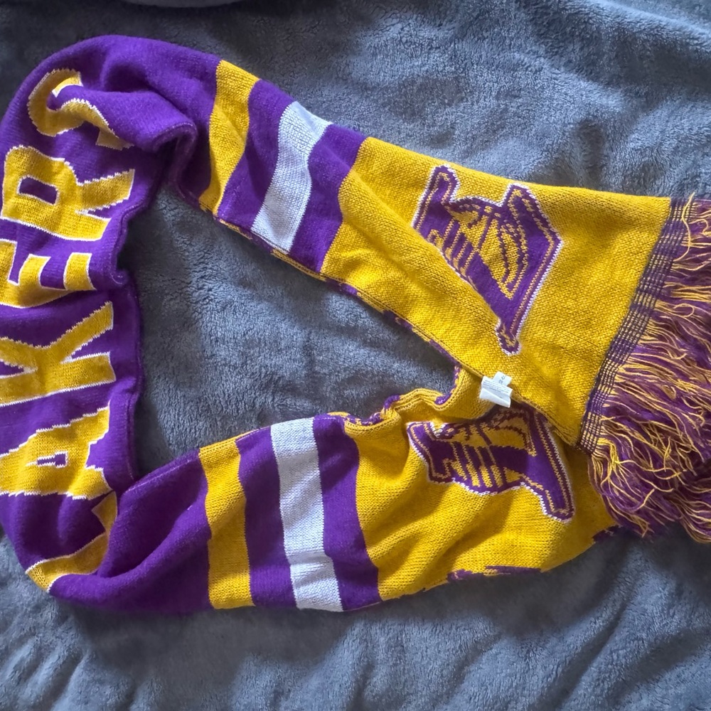 Purple and Gold Lakers Scarf